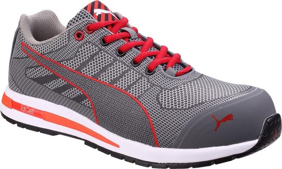 Puma Safety Xelerate Knit Low S1P 643070 Grijs Rood 46 bol