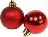 Christmas Gifts Kerstballen 8 Cm Glas Rood 8 Stuks