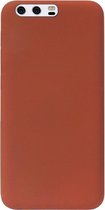 ADEL Siliconen Back Cover Softcase Hoesje Geschikt Voor Huawei P10 Plus - Bruin