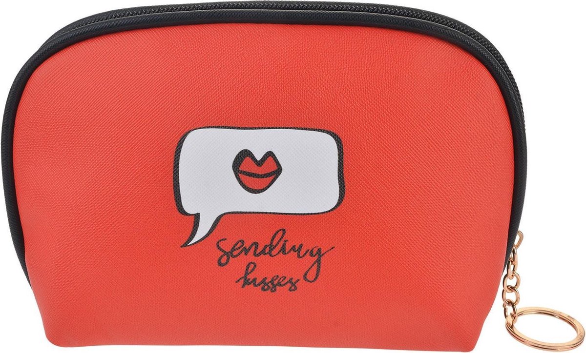 Juleeze Toilettas Dames 19x5x12 cm Rood Polyester