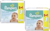 Pampers Billendoekjes Babydoekjes Fresh Clean  12 x 64 Stuks