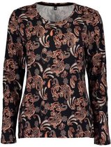 Blue Seven dames shirt LM zwart print - maat 38