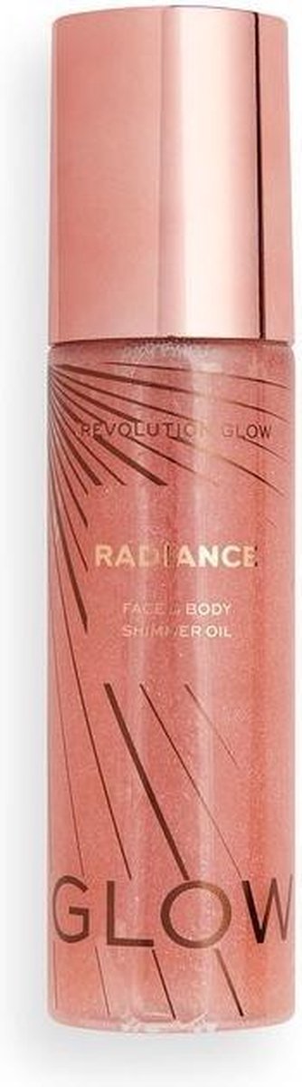Makeup Revolution - Revolution Glow Radiance Face & Body Shimmer Oil Pink