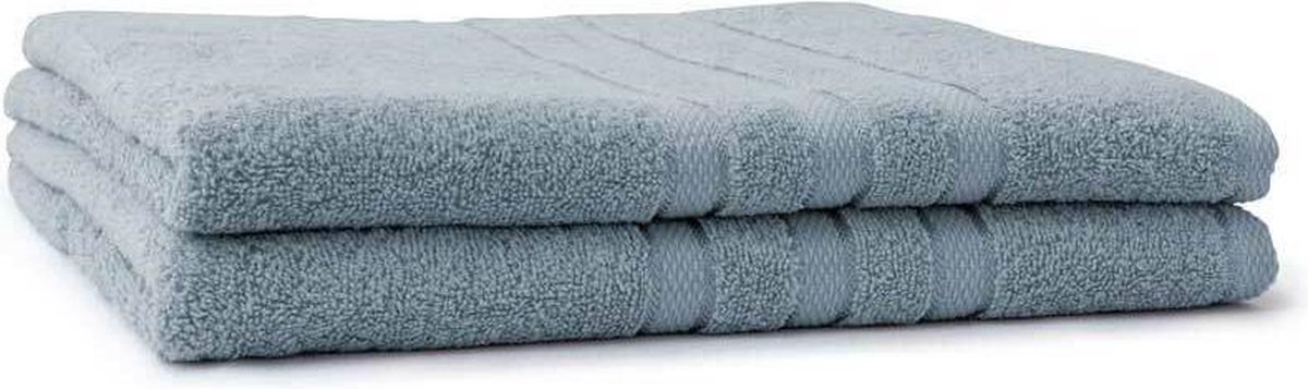 LINNICK Pure Handdoeken Set - Douchelaken - 100% Katoen - Denim - 70x140cm- Per 2 Stuks