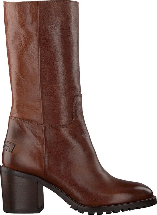 | Shabbies Dames Hoge laarzen 193020064 Cognac shabbies Dames Laarzen in maat 37 | KLEDING.nl