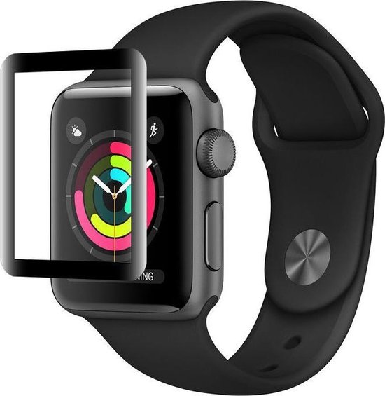 Apple Watch 38MM Screenprotector Ultradun HD Display Folie Zwart | bol.com