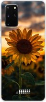 Samsung Galaxy S20+ Hoesje Transparant TPU Case - Sunset Sunflower #ffffff