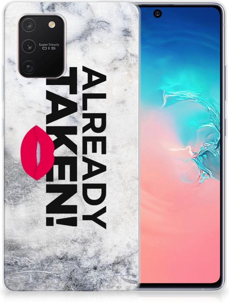 Samsung Galaxy S10 Lite Siliconen hoesje met naam Already Taken White