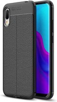 Huawei Y6 (2019) TPU hoesje - Zwart - Soft Design TPU Case Huawei Y6 (2019)