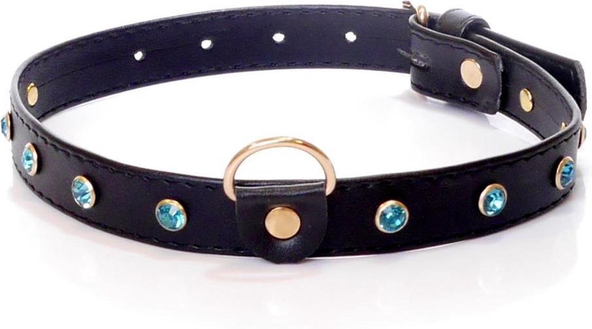 Goedkoopste Halsband - Collar- Fetish - Boss Series Collar - 2 cm - Kristallen