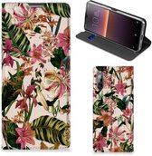 Hoesje ontwerpen Sony Xperia L4 Smart Cover Valentijn Cadeautje Vrouw Bloemen