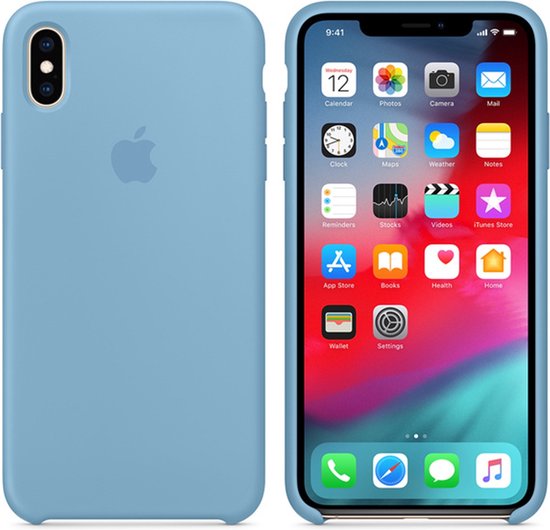 Apple Silicone Backcover iPhone Xs Max hoesje - Cornflower | bol.com