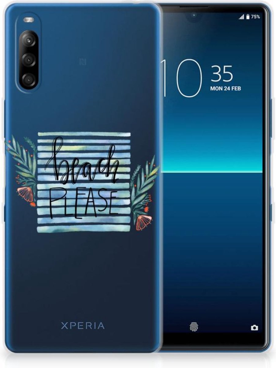 Sony Xperia L4 Telefoonhoesje met Naam Boho Beach