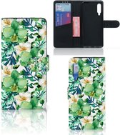 Bookcase Xiaomi Mi 9 GSM Hoesje Orchidee Groen
