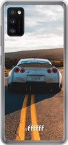 Samsung Galaxy A41 Hoesje Transparant TPU Case - Silver Sports Car #ffffff