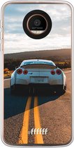 Motorola Moto Z Force Hoesje Transparant TPU Case - Silver Sports Car #ffffff