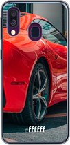 Samsung Galaxy A40 Hoesje Transparant TPU Case - Ferrari #ffffff