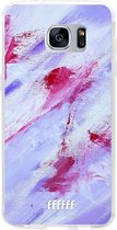 Samsung Galaxy S7 Edge Hoesje Transparant TPU Case - Abstract Pinks #ffffff