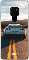 Huawei Mate 20 Hoesje Transparant TPU Case - Silver Sports Car #ffffff