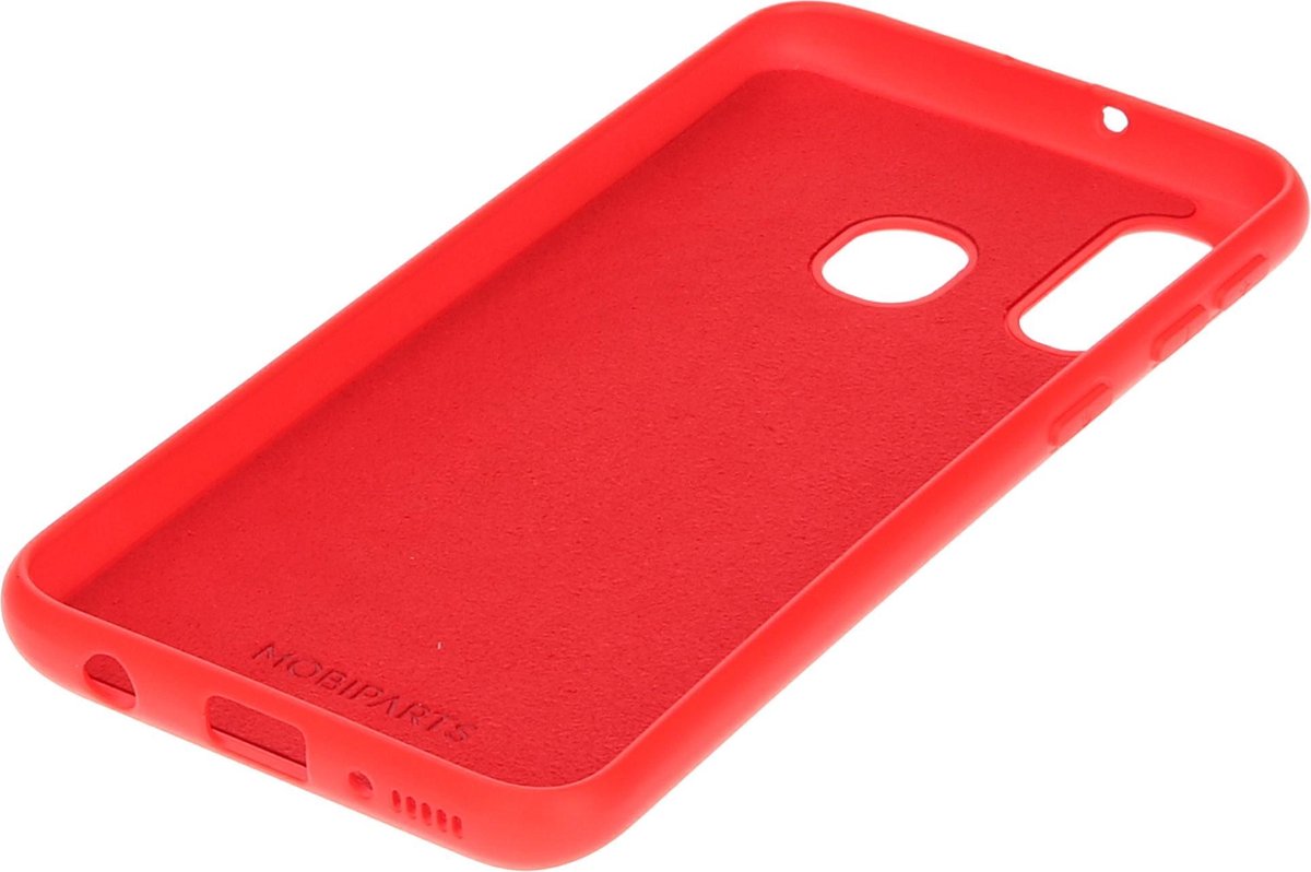 Mobiparts hoesje geschikt voor de Samsung Galaxy A40 - Siliconen - Rood