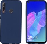 iMoshion Color Backcover Huawei P40 Lite E hoesje - donkerblauw