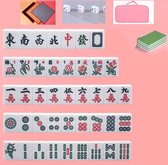 4 in 1 20mm Top-kwaliteit Mini Travelling Mahjong Draagbare Acryl Majiang Set
