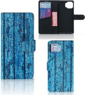 Magnet Case Motorola Moto G 5G Plus Telefoonhoesje Wood Blue