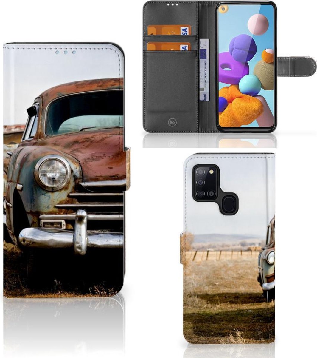 Samsung Galaxy A21s Telefoonhoesje met foto Vintage Auto