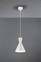 LED Hanglamp - Trion Ewomi - E27 Fitting - 1-lichts - Rond - Mat Wit - Aluminium - Ø20cm
