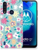 Leuk TPU Back Case Motorola Moto G8 Power Lite GSM Hoesje met Tekst Flower Power