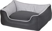 Duvo+ Airmesh mand rechthoekig Grijs/zwart L - 110x85x26cm