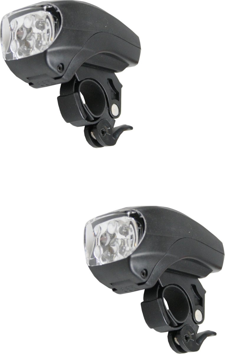 2x Fietskoplampen / voorlichten LED - 3x AAA - batterij koplamp - fietsverlichting / voorlichten