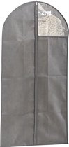 1x Grijze kledinghoezen 60 x 120 cm met kijkvenster - Kledingkastbenodigdheden - Kleding opbergen - Colberts/jasjes/pakken opbergen - Kledinghoezen groot