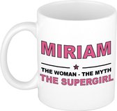 Miriam The woman, The myth the supergirl cadeau koffie mok / thee beker 300 ml