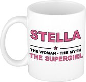 Stella The woman, The myth the supergirl cadeau koffie mok / thee beker 300 ml