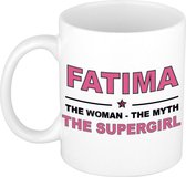 Fatima The woman, The myth the supergirl cadeau koffie mok / thee beker 300 ml