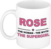 Rose The woman, The myth the supergirl cadeau koffie mok / thee beker 300 ml