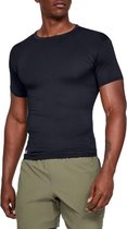 Under Armour HG Tactical Compression Tee 1216007-001, Mannen, Zwart, T-shirt maat: XL