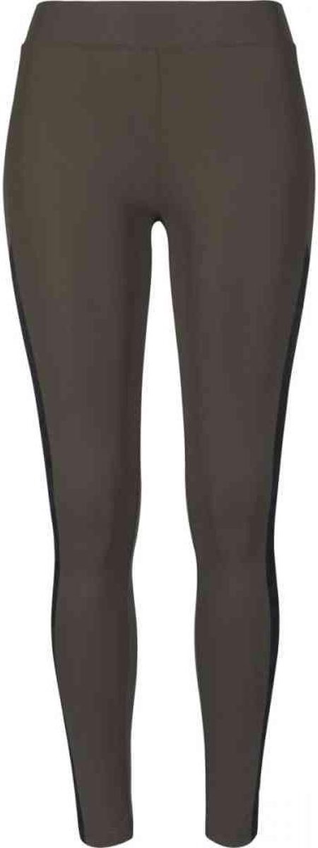 Urban Classics Jacquard Camo Striped Legging S Groen