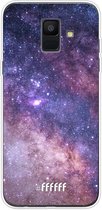 Samsung Galaxy A6 (2018) Hoesje Transparant TPU Case - Galaxy Stars #ffffff