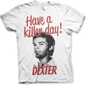 Dexter Heren Tshirt -XL- Have A Killer Day! Wit