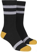 Urban Classics Sokken -35/38- Multicolor 2-Pack Zwart/Geel