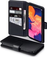 Samsung Galaxy A10 Bookcase hoesje - CaseBoutique - Effen Zwart - Leer