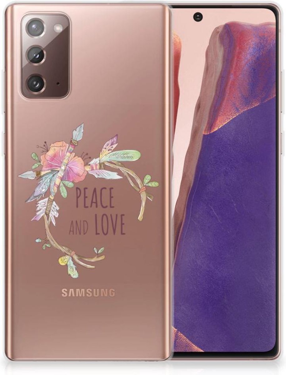 Samsung Note 20 Telefoonhoesje met Naam Boho Text