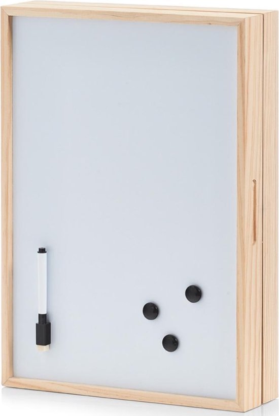 Sleutelkast voor 8 sleutels met magnetisch memobord 30 x 42 cm - Huisbenodigdheden - Sleutels ophangen - Sleutelrekje - Merkloos