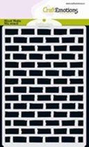Sjabloon - Hobbysjabloon - Mixed Media - stenen muur - 10,5x15cm - A6 - CraftEmotions