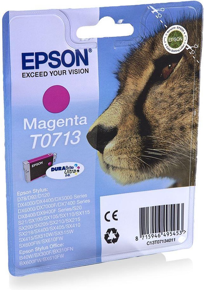 Epson T0713 - Inktcartridge / Magenta