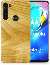 GSM Hoesje Motorola Moto G8 Power Cover Case Licht Hout