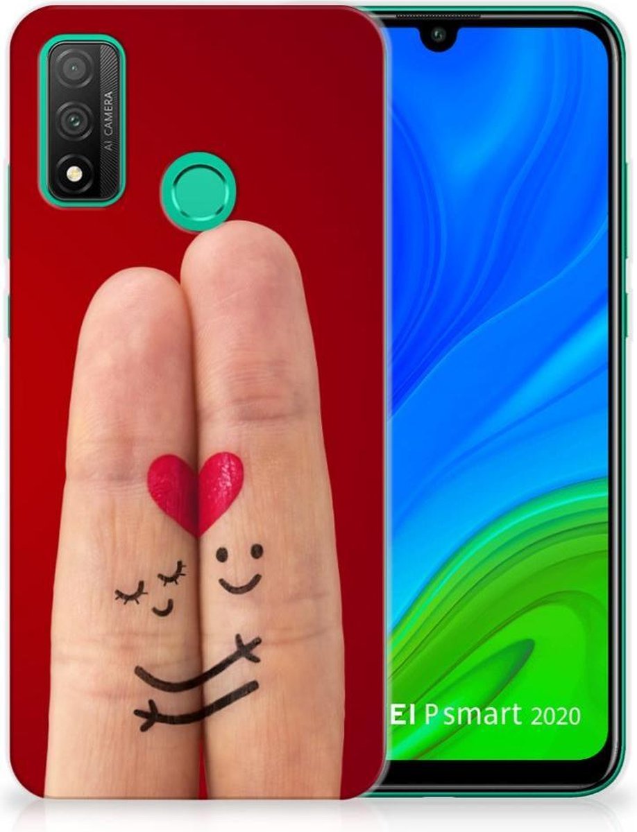 Huawei P Smart 2020 Silicone Back Cover Liefde - Origineel Romantisch Cadeau