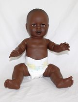 The Doll Factory Babypoppen Afrikaans Meisje 52 cm